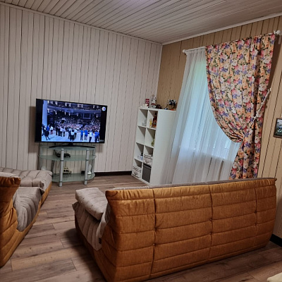 Модульная бескаркасная мебель в гостиной. Фото и отзыв покупателя на 5 звезд.